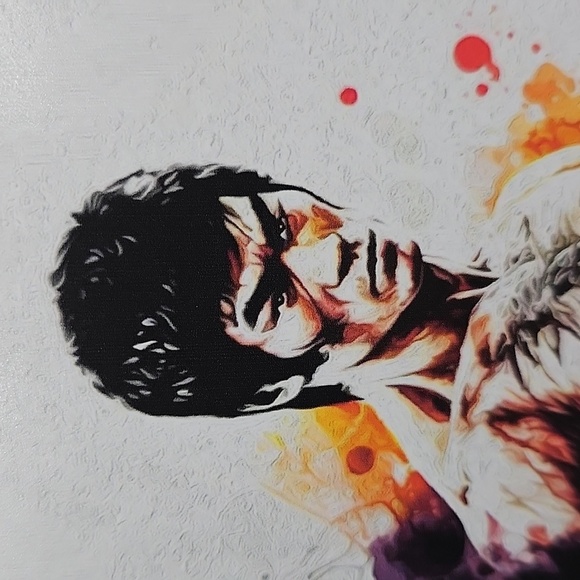 Bruce Lee Wall Art Martial Arts Watercolor Oil Painting Print - Picture 2 of 9